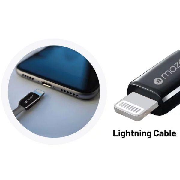 Dây Cáp Mazer Infinite.LINK 3 Pro Cable MFI Lightning to USB-C (2.5m)